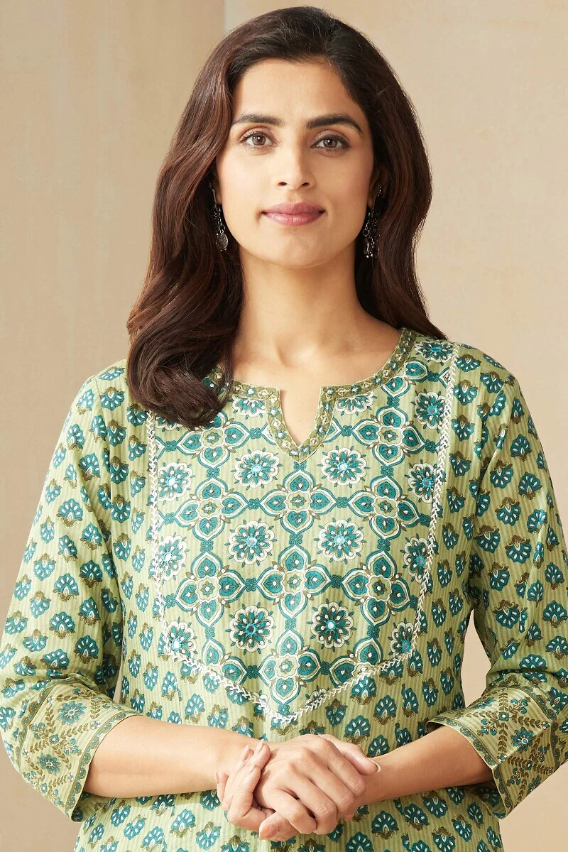 Gauhar Siya Sanganeri Kurta