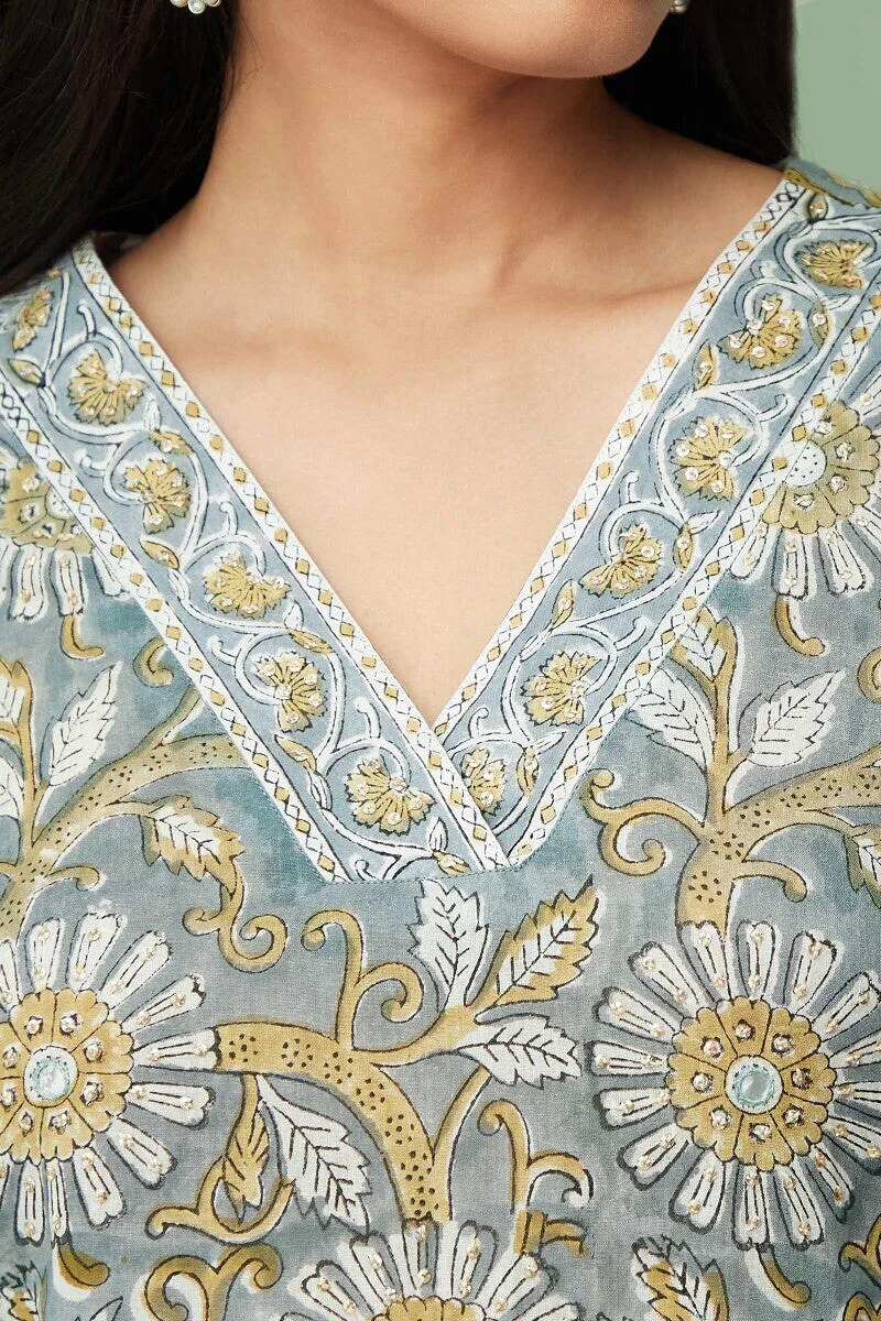 Gauhar Zafiya Sanganeri Kurta - Image 5