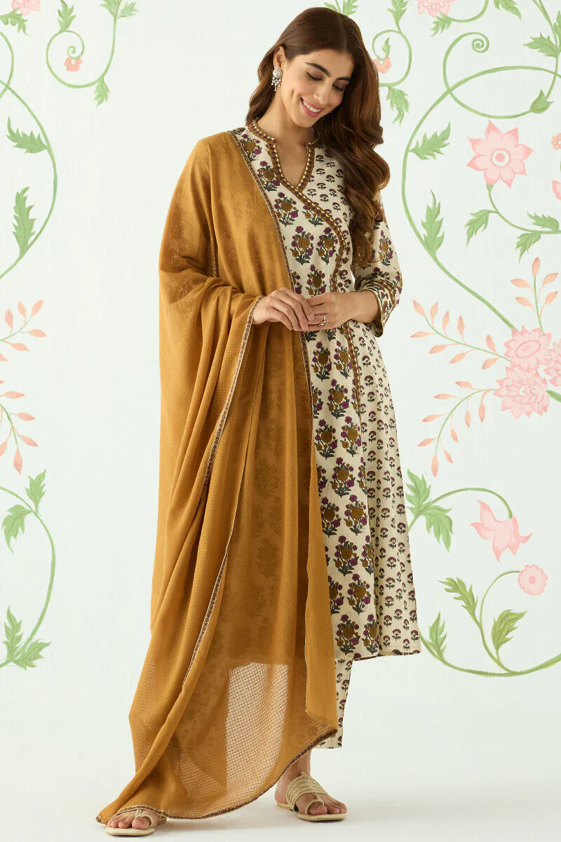 Surplus: Gauhar Zahira Sanganeri Kurta - Image 4