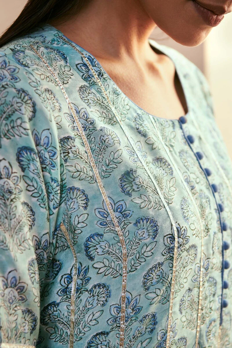 Gauhar Zainab Modal Short Sanganeri Kurta - Image 2