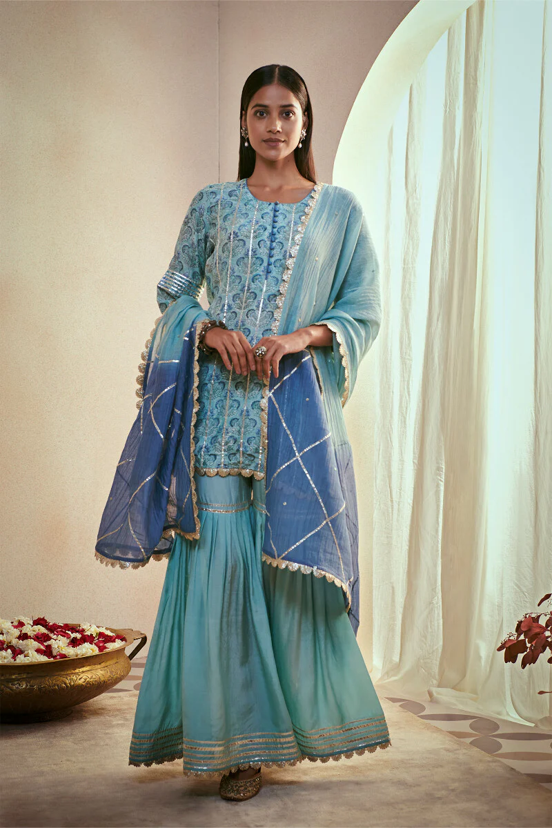 Gauhar Zainab Modal Short Sanganeri Kurta - Image 5