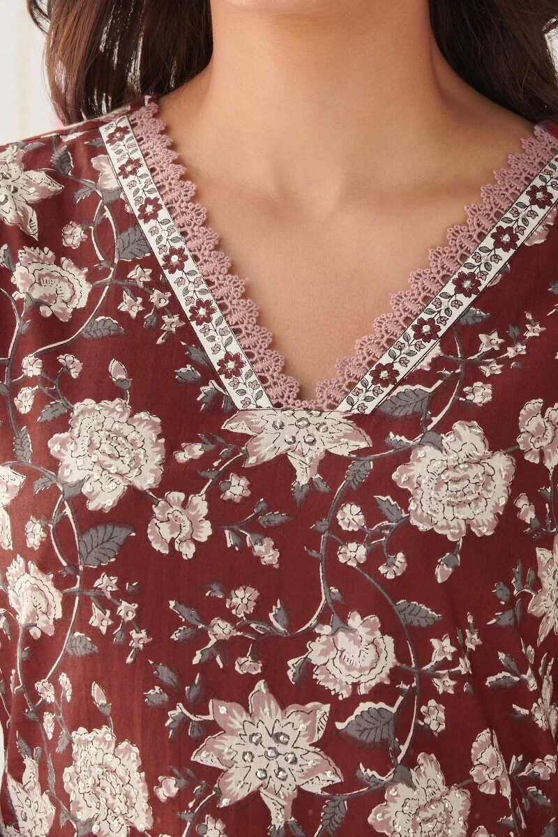 Surplus: Gauhar Zaria Sanganeri Kurta - Image 5