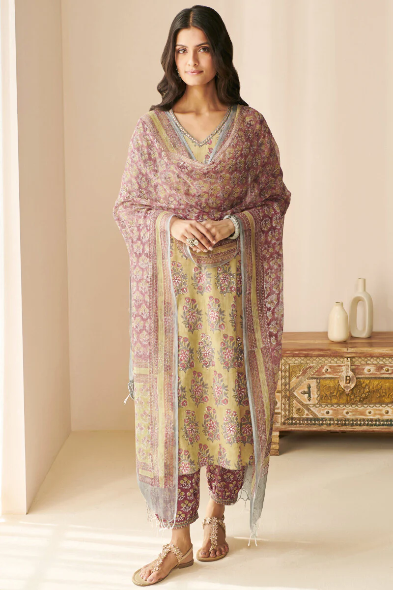 Gauhar Zeenat Sanganeri Kota Dupatta - Image 3