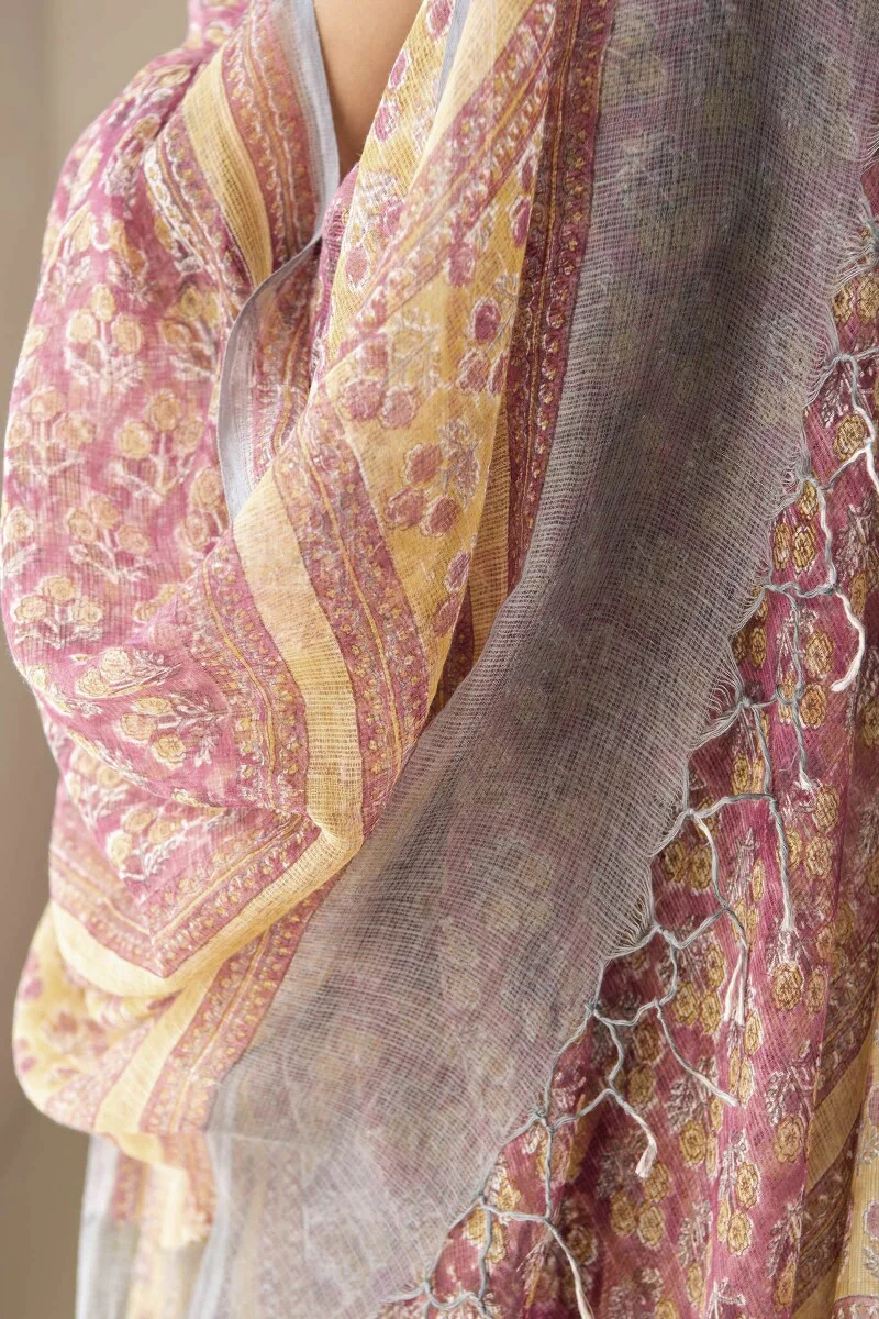 Gauhar Zeenat Sanganeri Kota Dupatta - Image 5