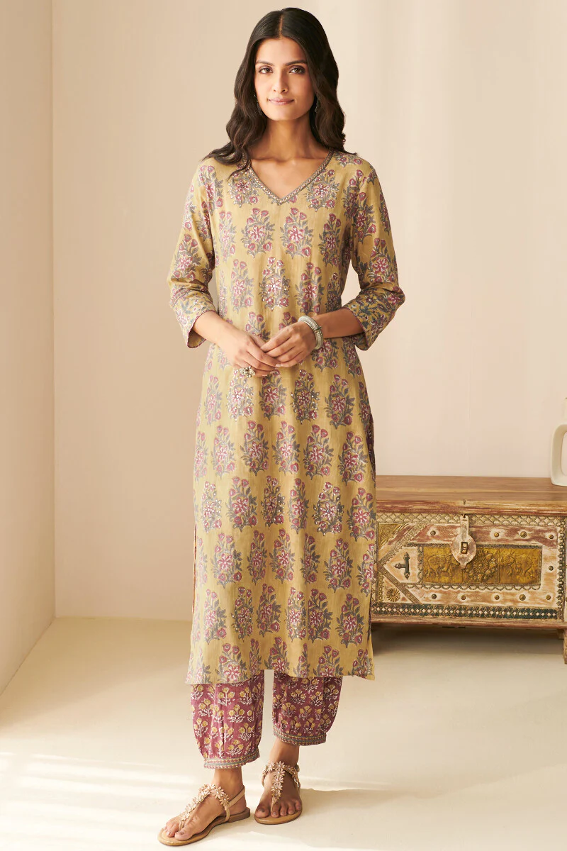 Gauhar Zeenat Sanganeri Kurta - Image 2