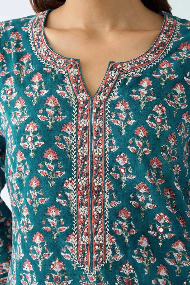 Gauhar Zeenat Sanganeri Kurta - Image 4