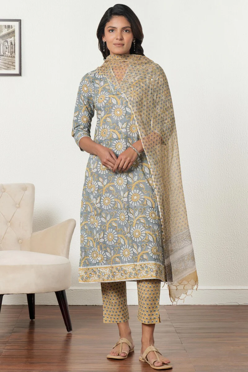 Gauhar Zeina Sanganeri Kota Dupatta - Image 3