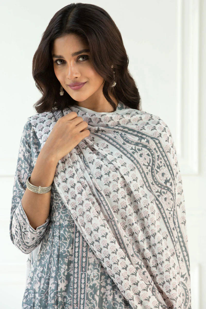 Gauhar Zenia Block Printed Dupatta