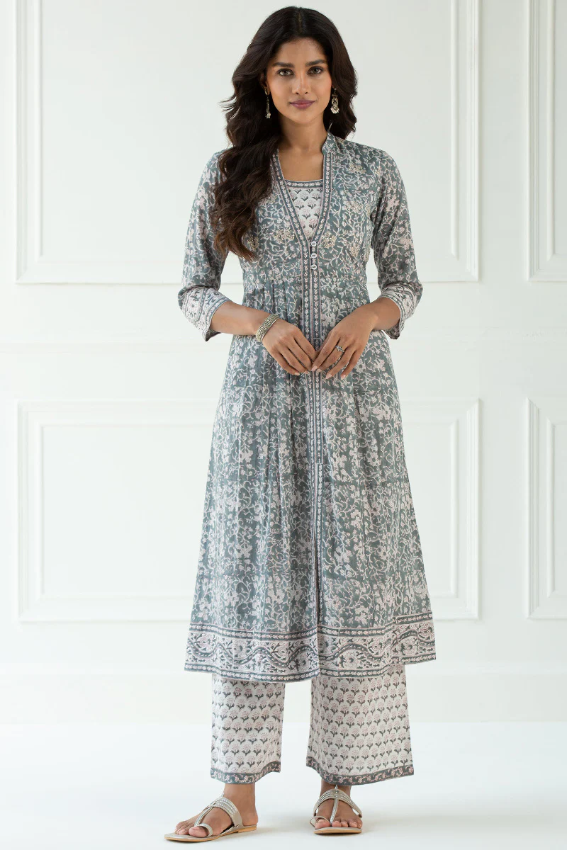 Gauhar Zenia Block Printed Kurta - Image 3