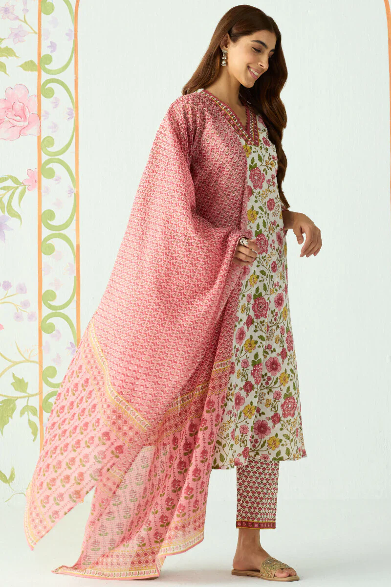 Surplus: Gauhar Zenia Sanganeri Kurta - Image 4