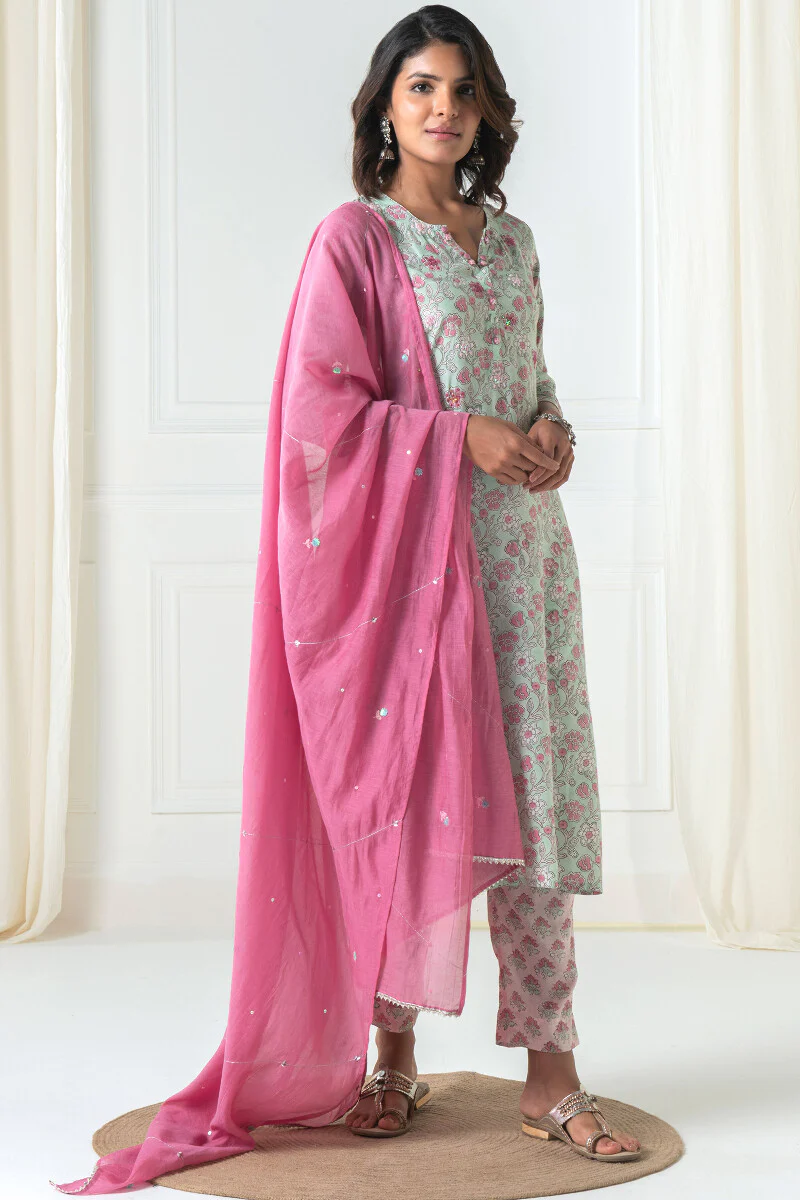 Gauhar Zeniya Cotton Silk Dupatta - Image 3