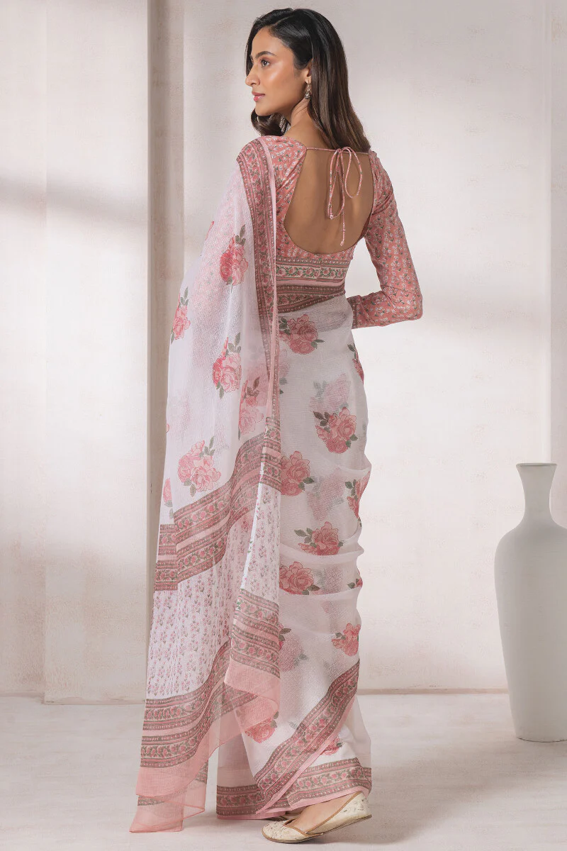 Gul Bano Afrana Kota Silk Saree - Image 7