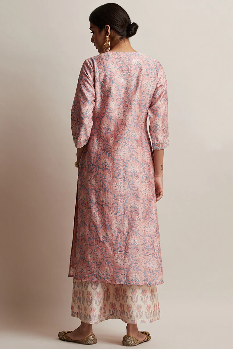 Gul Bano Amaira Chanderi Kurta - Image 4