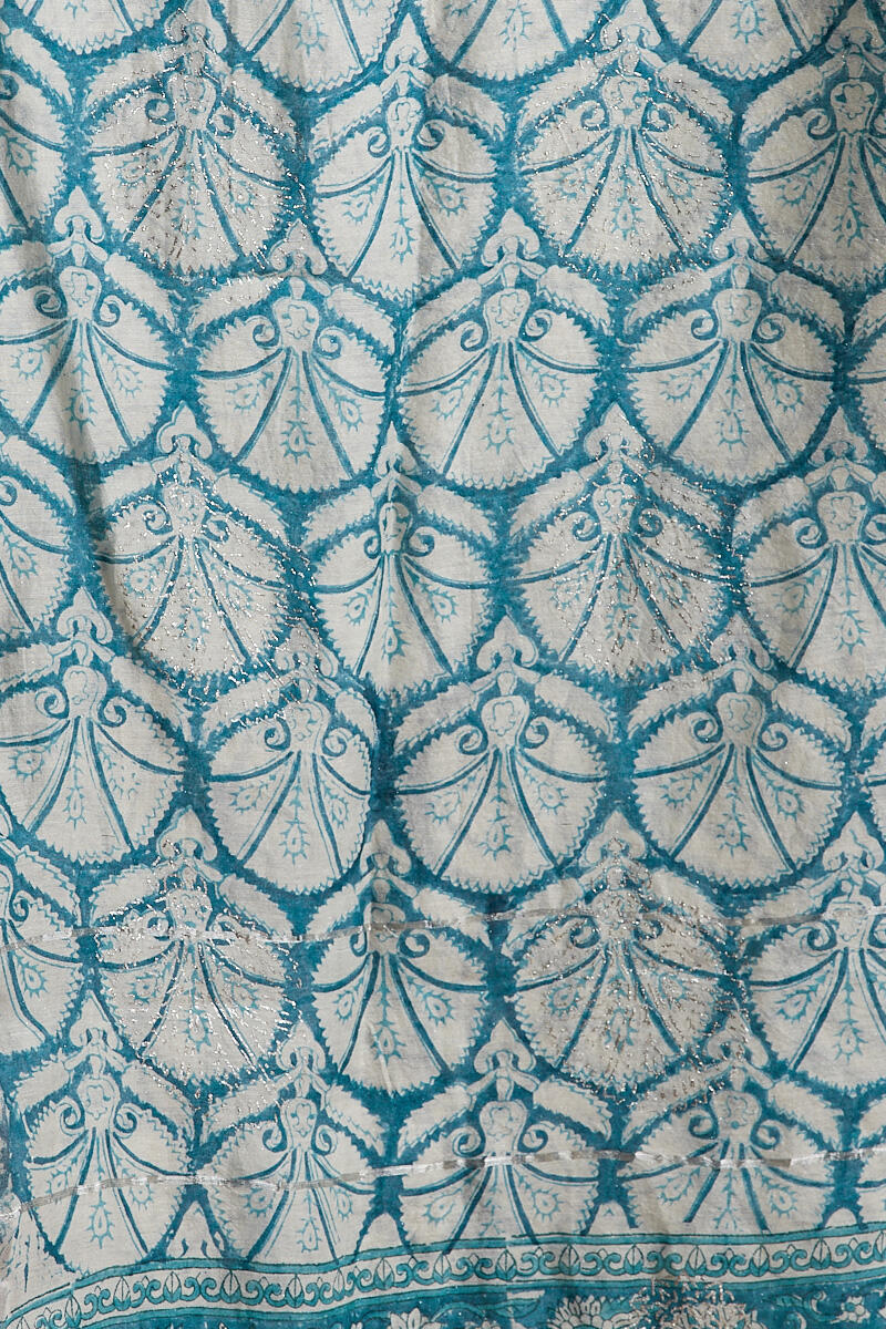 Gul Bano Blue Chanderi Dupatta - Image 3