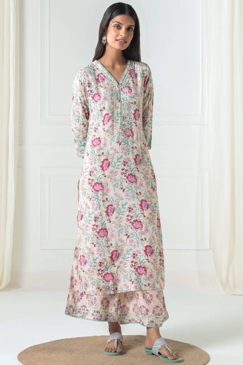 Gul Bano Mahi Sanganeri Modal Kurta - Image 3
