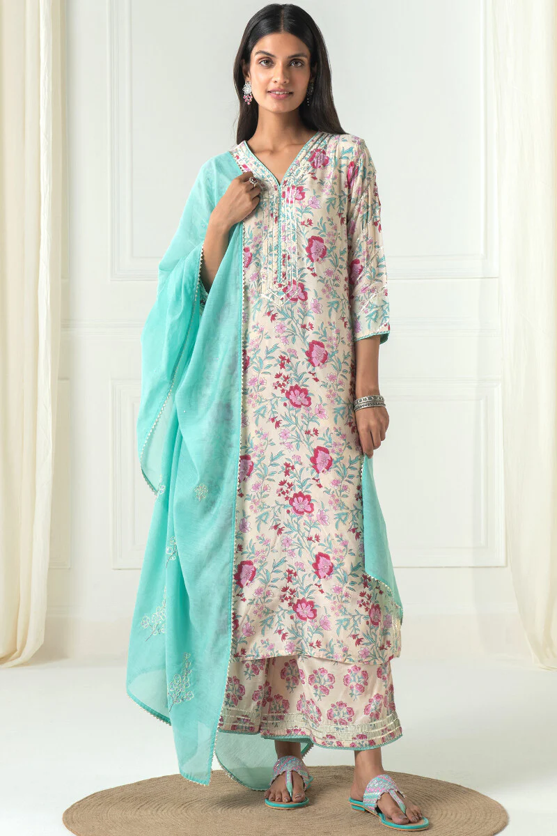 Gul Bano Mahi Sanganeri Modal Kurta - Image 5