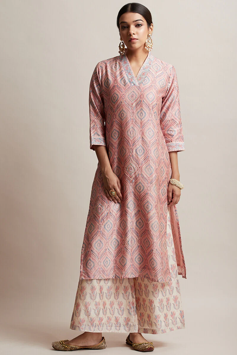 Gul Bano Roshanara Chanderi Kurta - Image 2