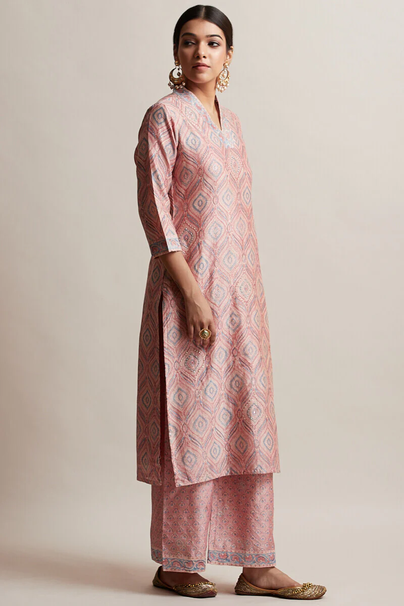 Gul Bano Roshanara Chanderi Kurta - Image 3