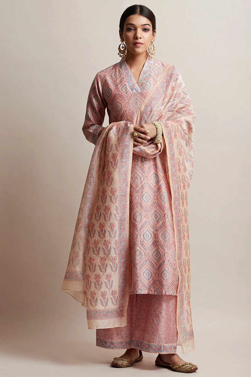 Gul Bano Roshanara Chanderi Kurta - Image 6
