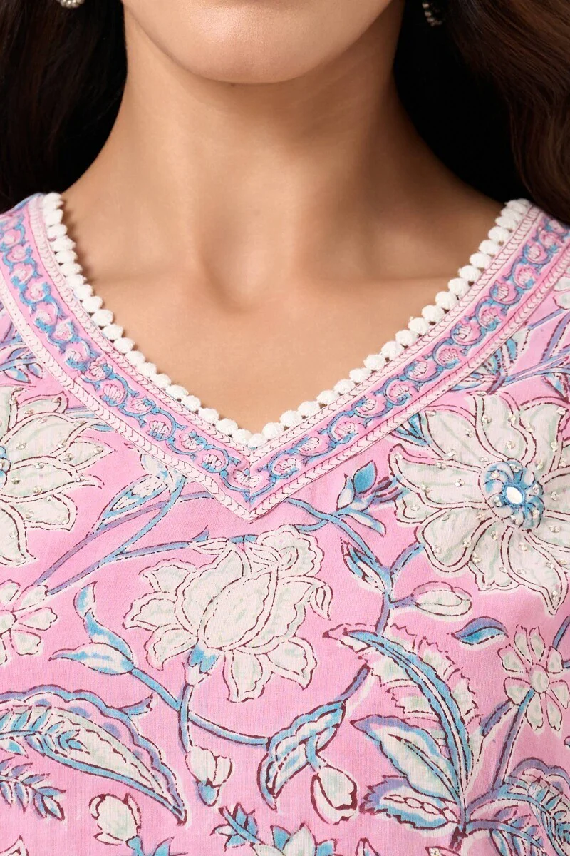 Surplus: Gul Bano Samira Sanganeri Kurta - Image 4