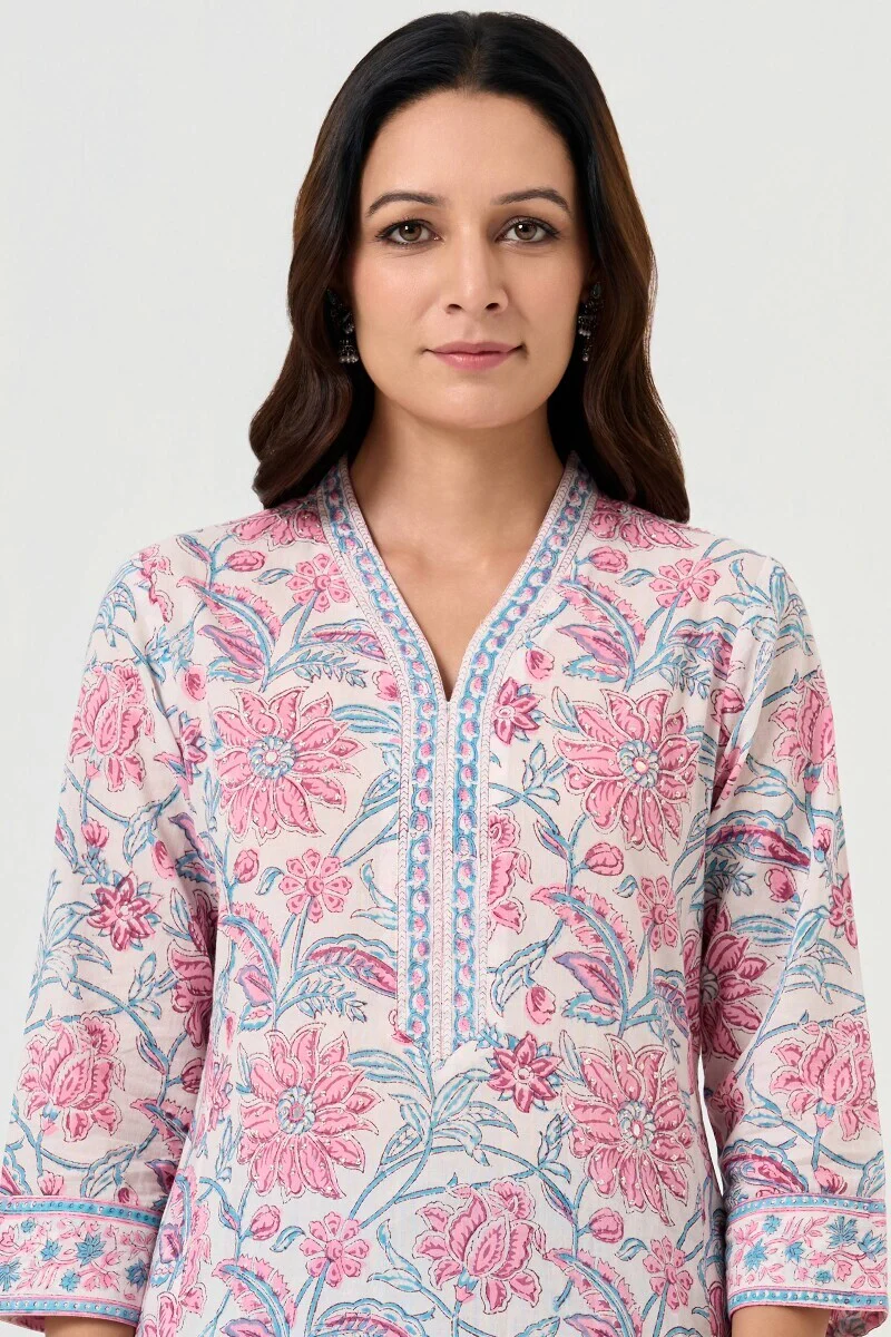 Gul Bano Sareen Sanganeri Kurta - Image 5