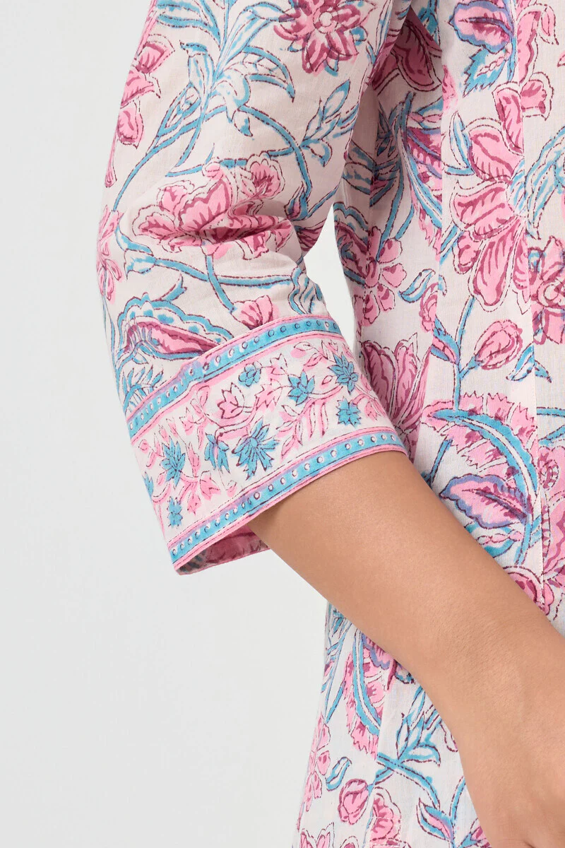 Gul Bano Sareen Sanganeri Kurta - Image 6