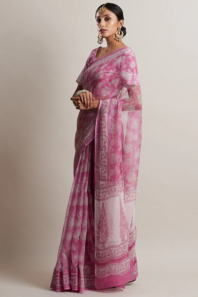 Gul Bano Shireen Kota Saree - Image 3