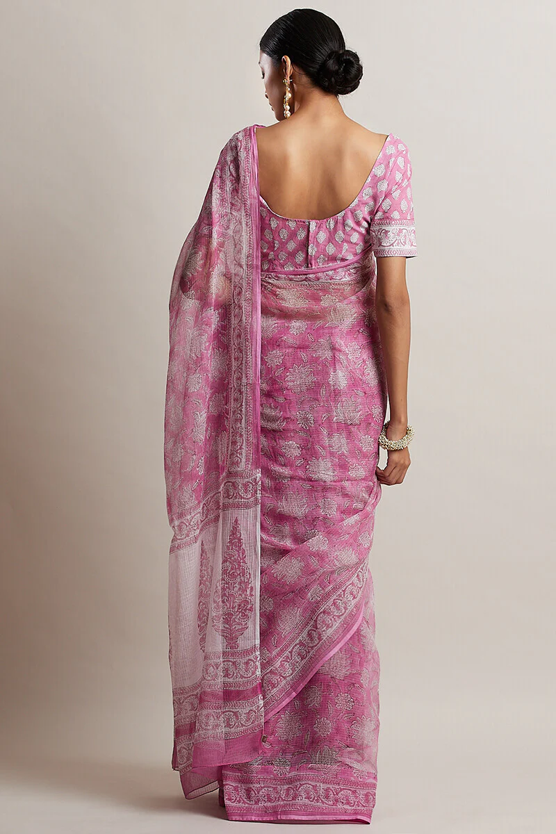 Gul Bano Shireen Kota Saree - Image 4