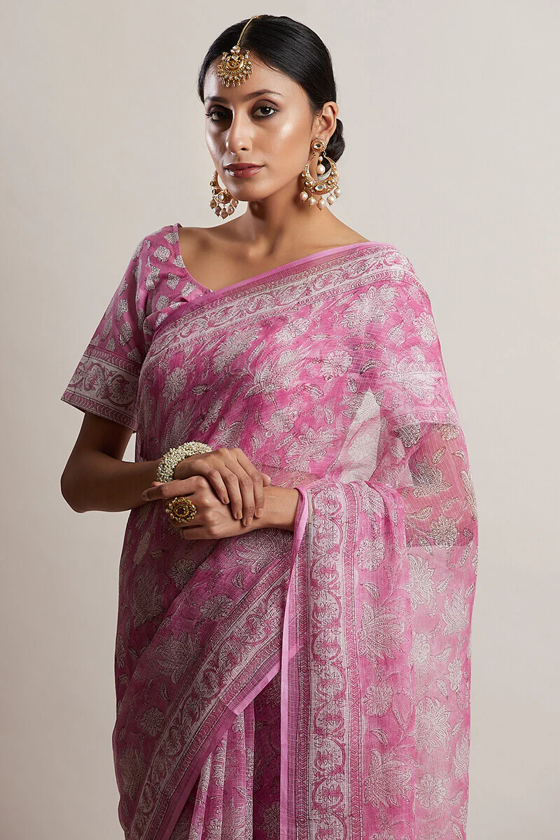 Gul Bano Shireen Kota Saree - Image 5