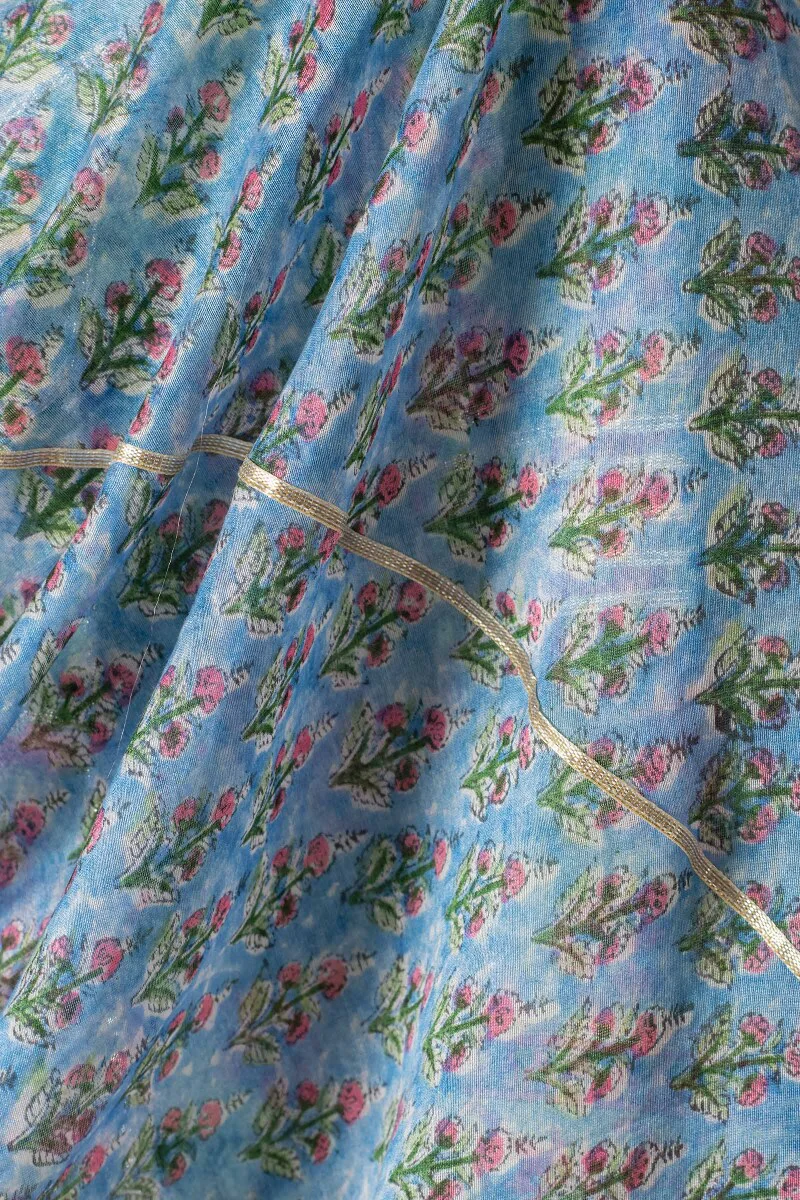 Gul Bano Zaida Sanganeri Chanderi Dupatta - Image 4