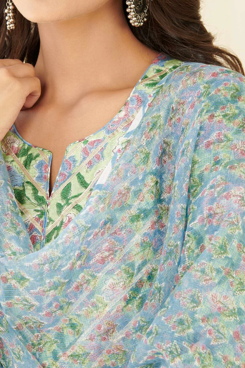Gul Bano Zaida Sanganeri Kota Dupatta - Image 2