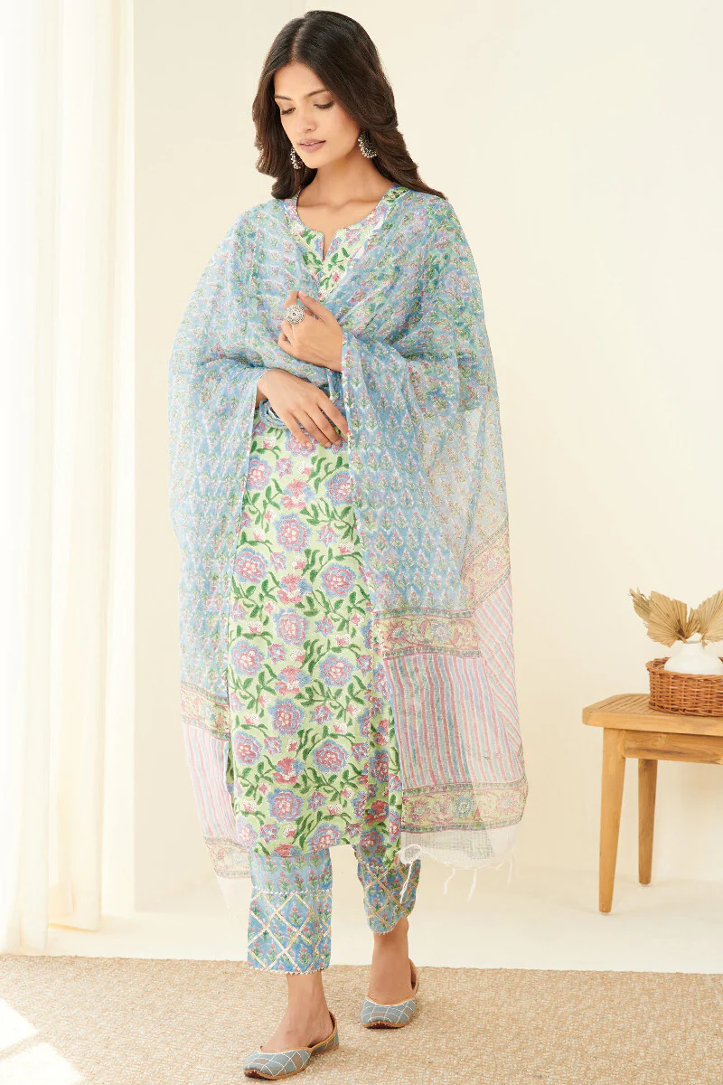 Gul Bano Zaida Sanganeri Kota Dupatta - Image 3