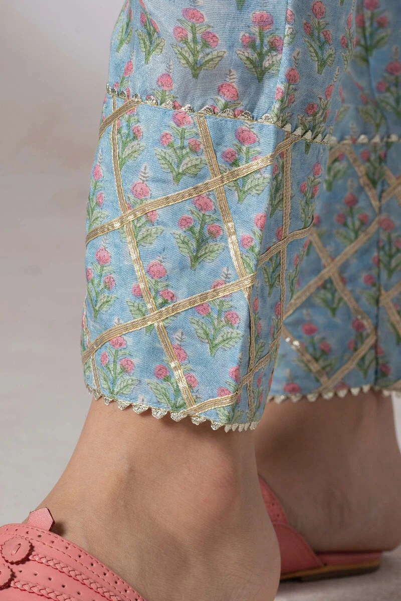 Gul Bano Zaida Sanganeri Modal Narrow Pants - Image 2