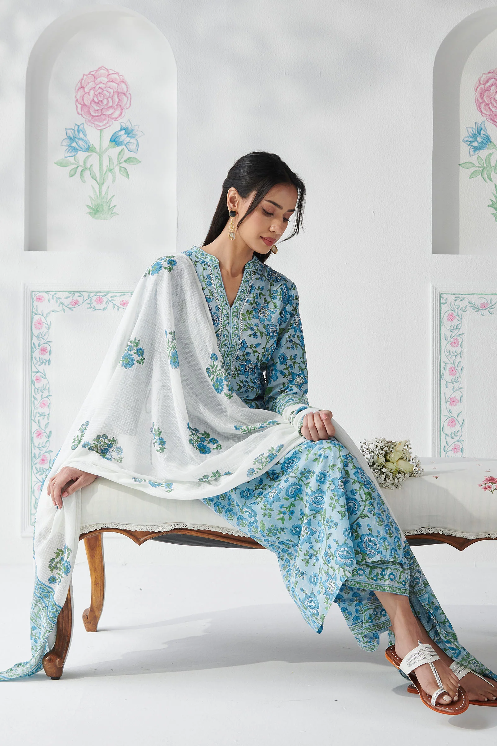 Gulbahar Ishrat Sanganeri Kurta - Image 6