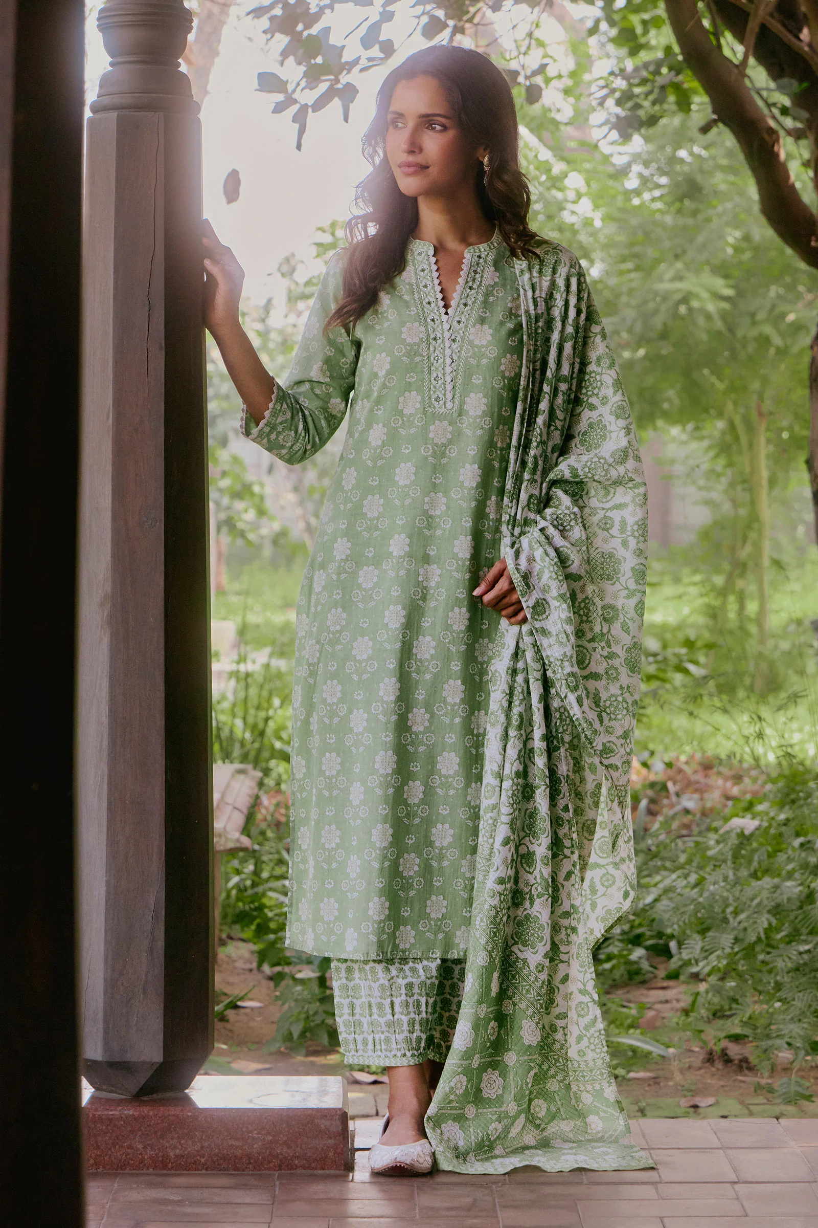 Gulbahar Mehreen Sanganeri Dupatta - Image 3