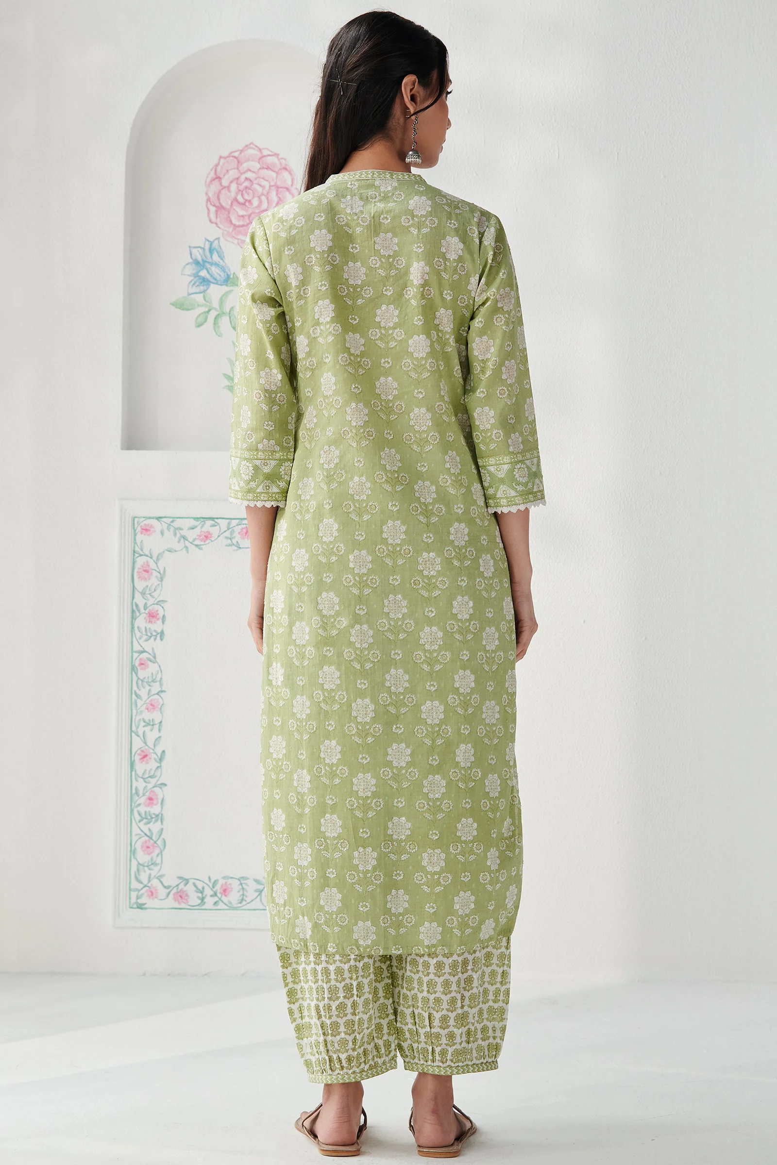 Gulbahar Mehreen Sanganeri Kurta - Image 8