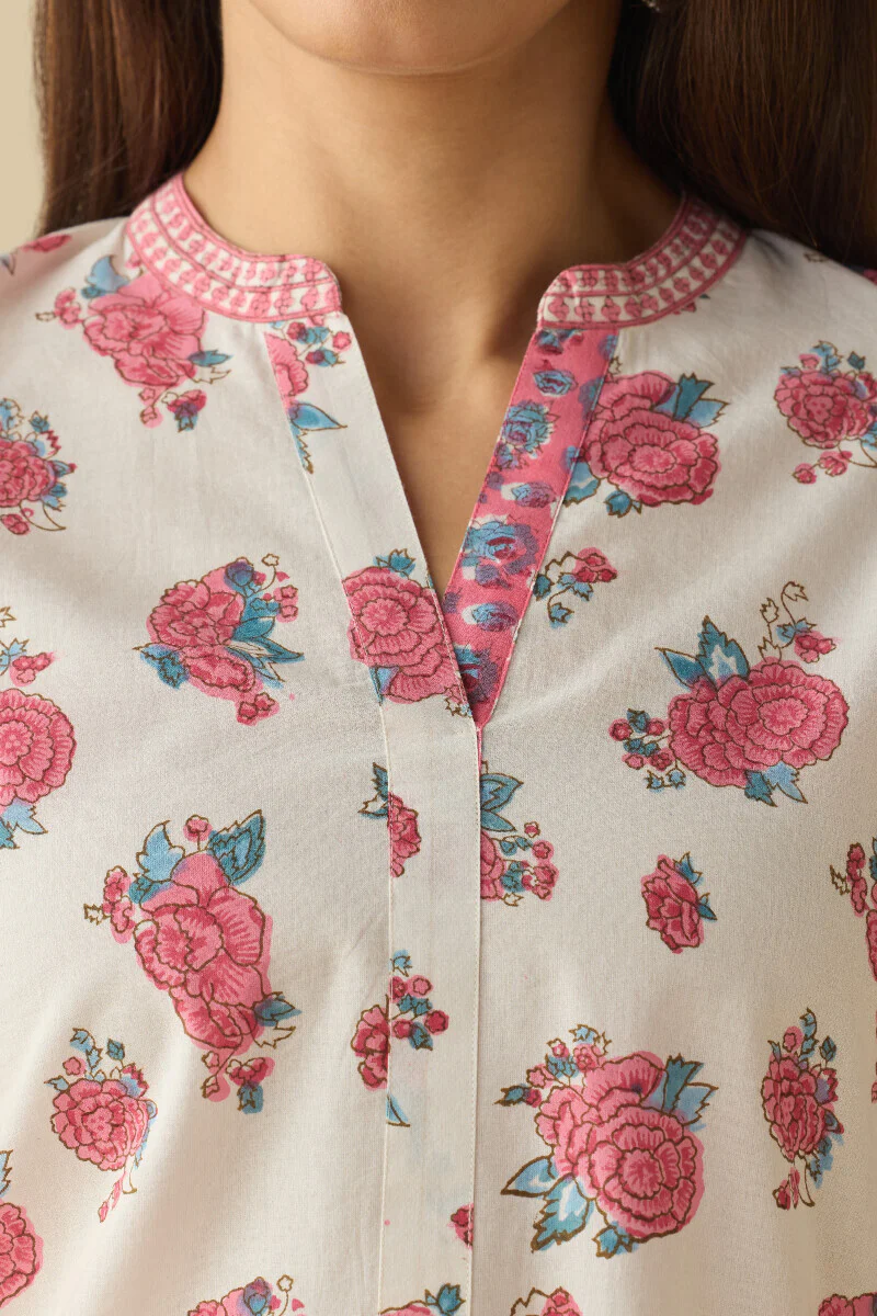 Gulbarg Aiza Sanganeri Kurta - Image 4