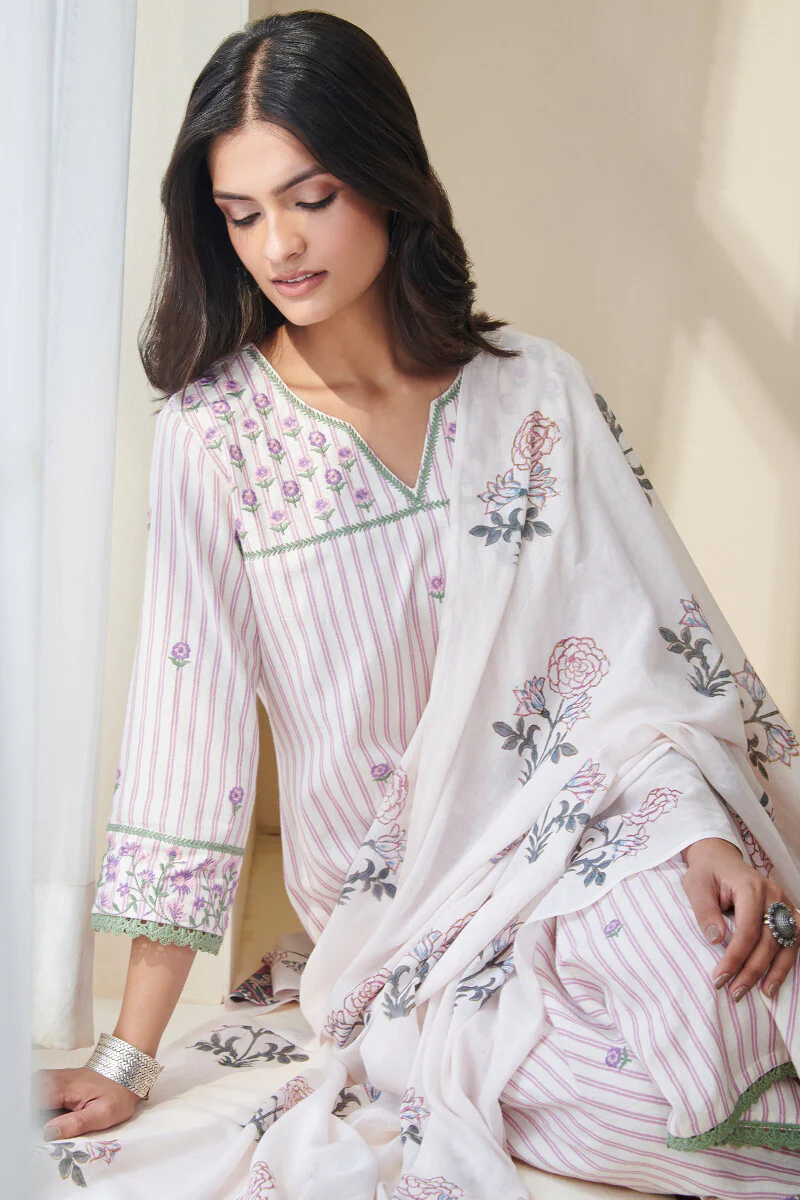 Gulbarg Amira Sanganeri Dupatta - Image 7