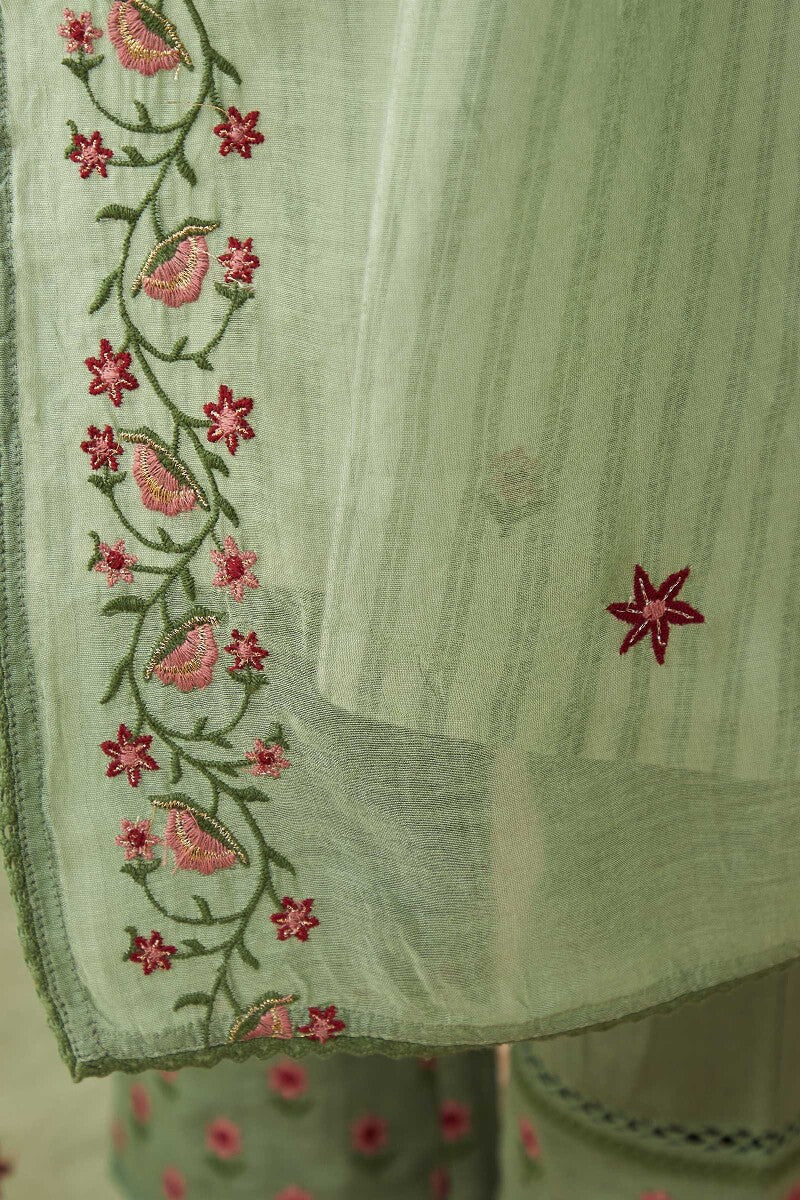 Gulbarg Faheema Cotton Silk Dupatta - Image 5