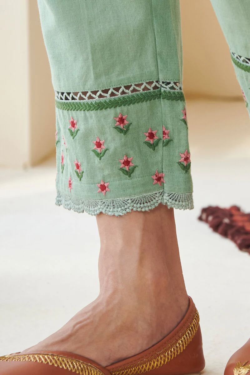 Gulbarg Faheema Handloom Narrow Pants - Image 2