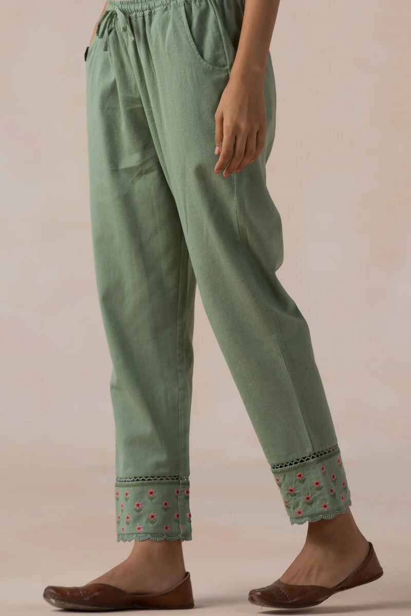 Gulbarg Faheema Handloom Narrow Pants - Image 3