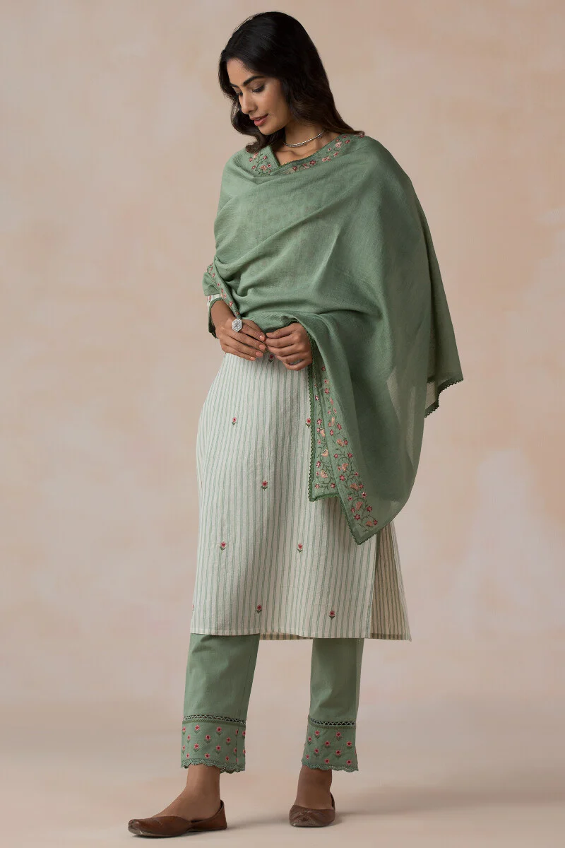 Gulbarg Faheema Handloom Narrow Pants - Image 6