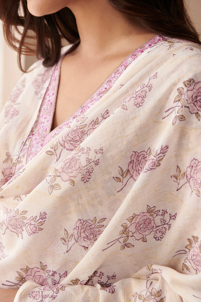 Gulbarg Fizah Sanganeri Dupatta - Image 2