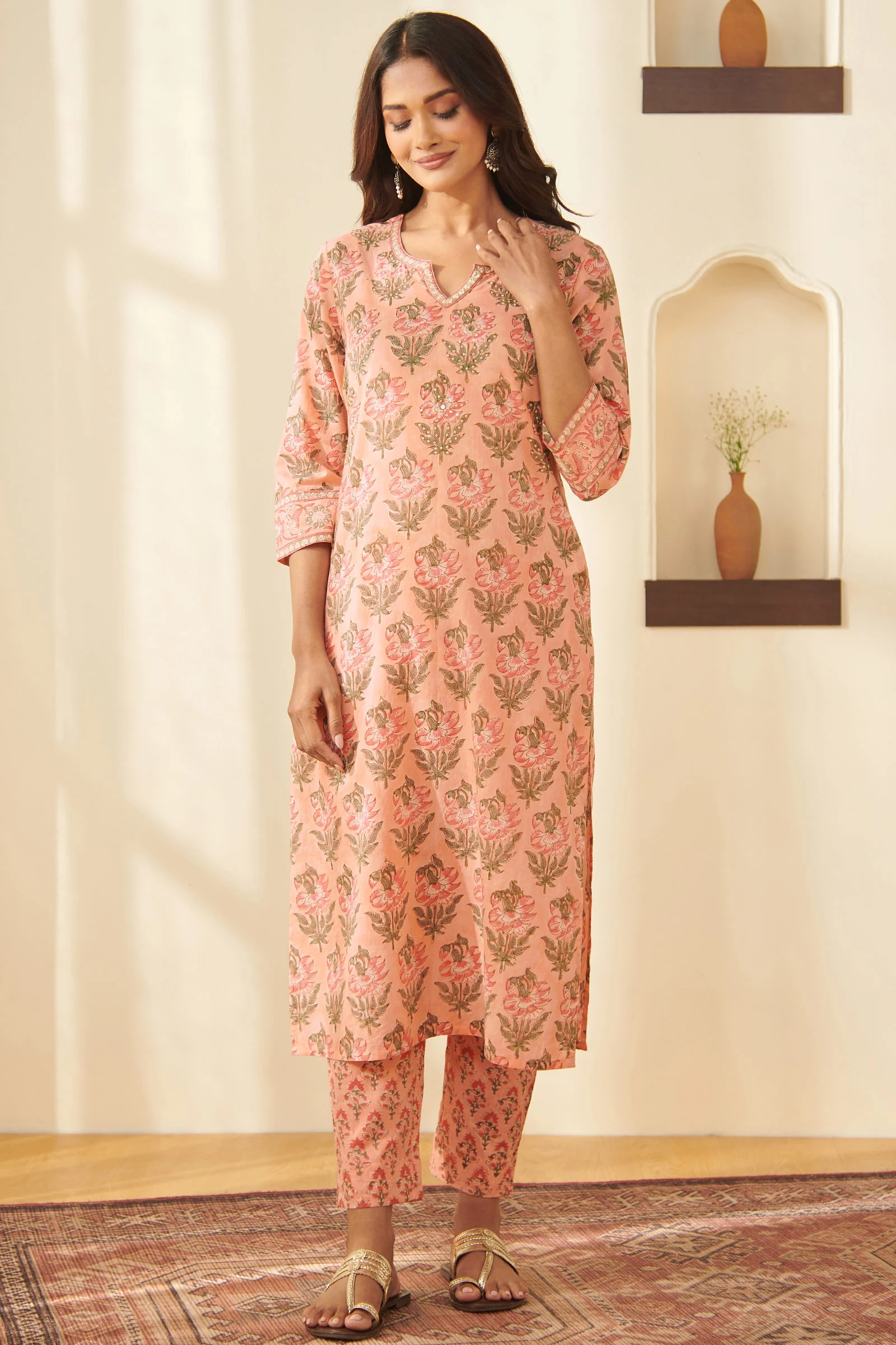 Gulbarg Kaira Sanganeri Kurta - Image 2