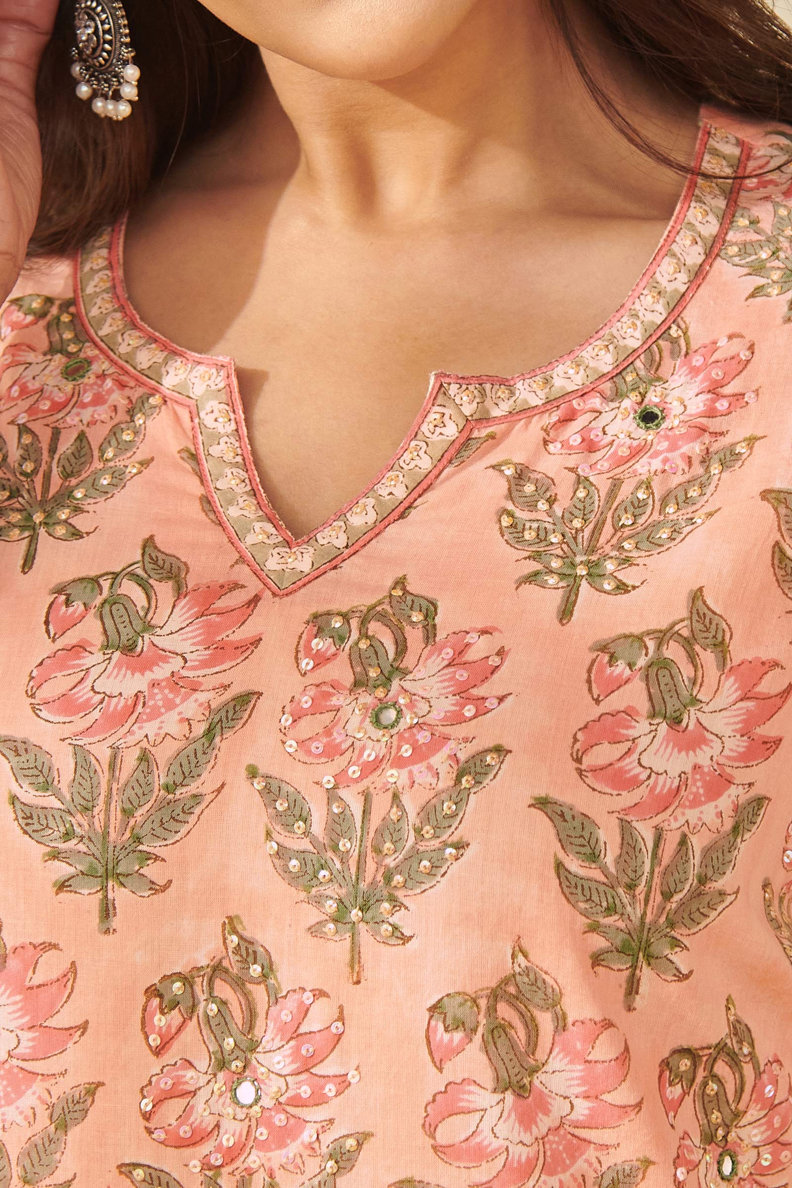Gulbarg Kaira Sanganeri Kurta - Image 4