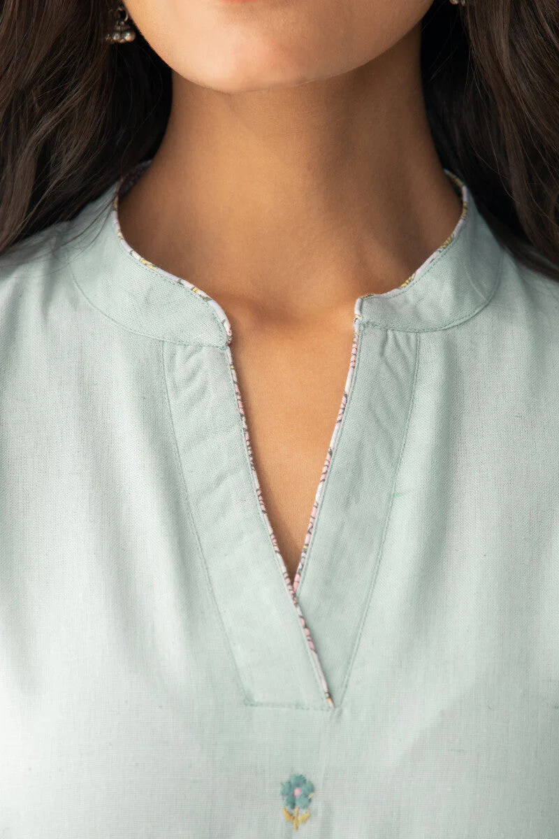 Gulbarg Layla Blue Kurta - Image 3