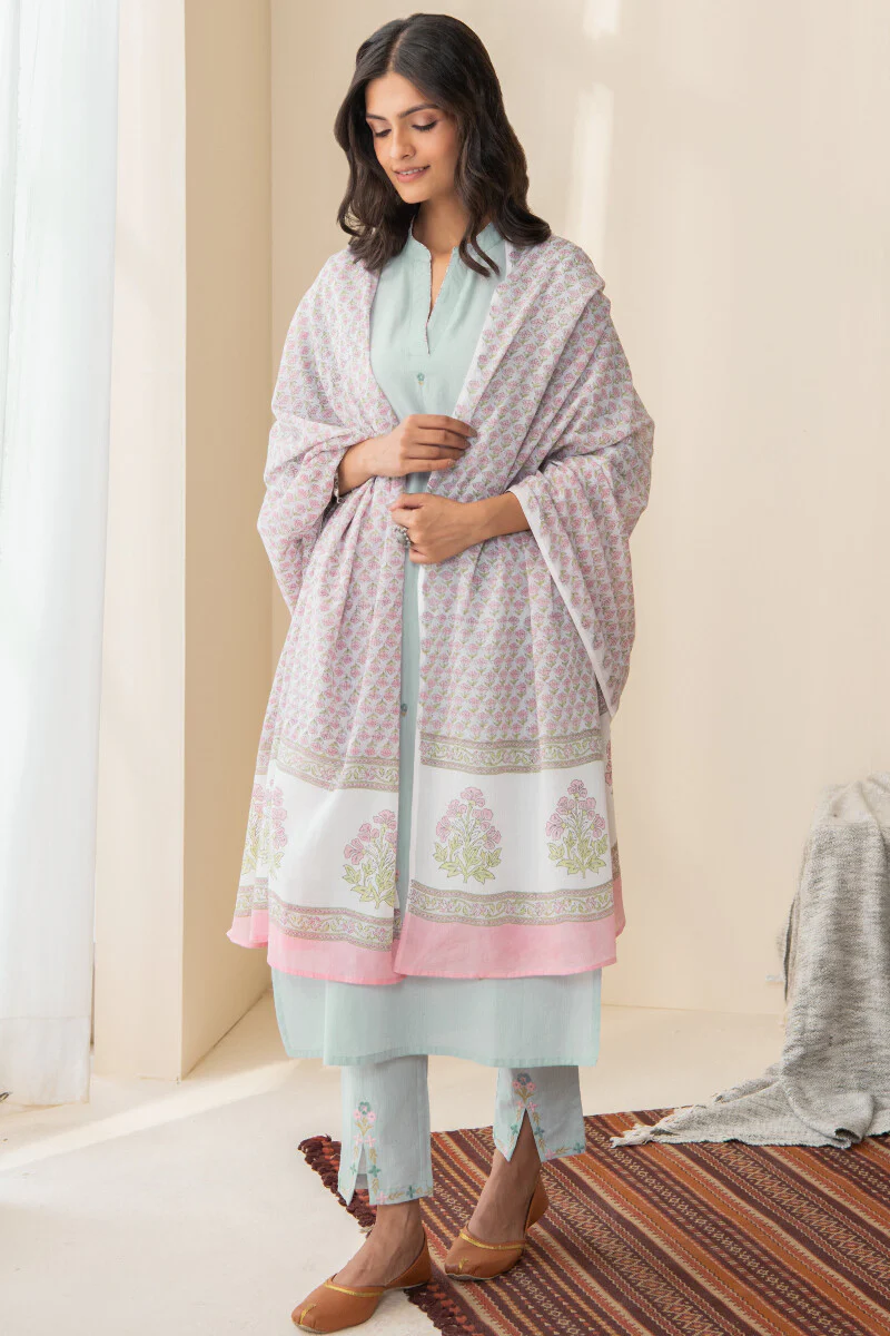 Gulbarg Layla Sanganeri Dupatta - Image 3