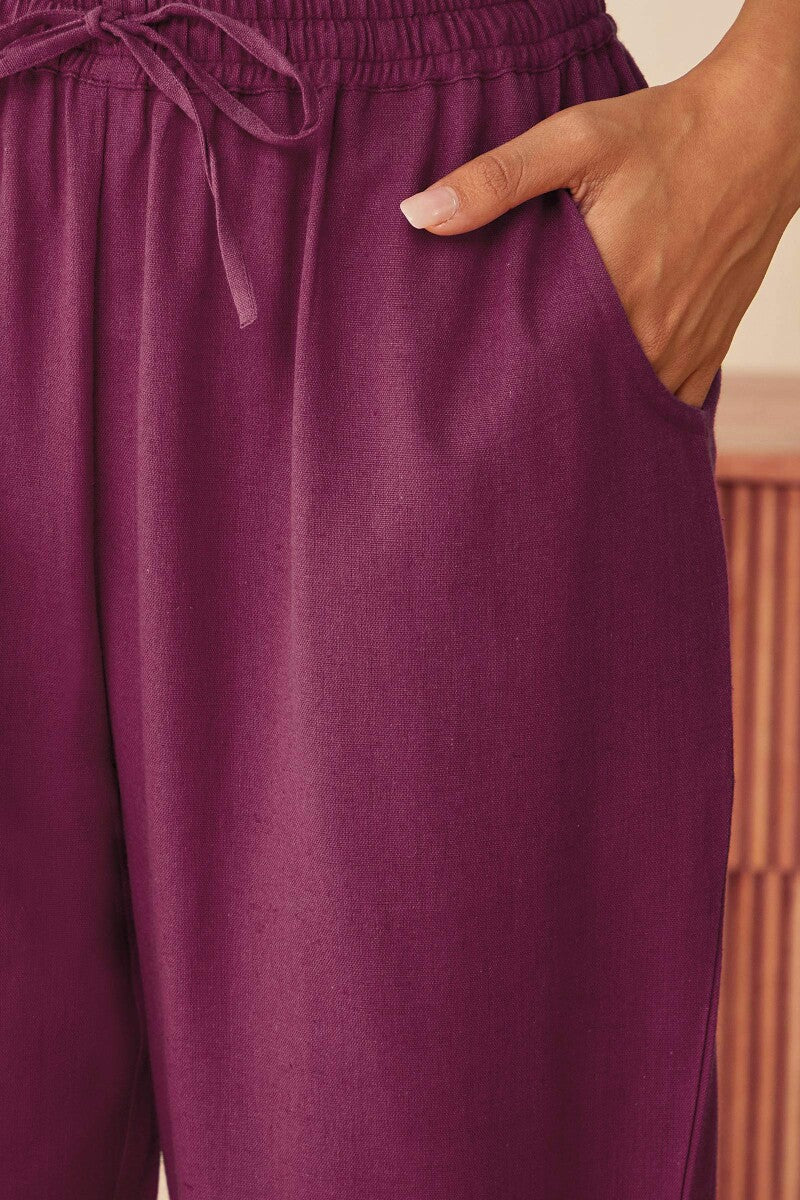 Gulbarg Magenta Narrow Pants - Image 4