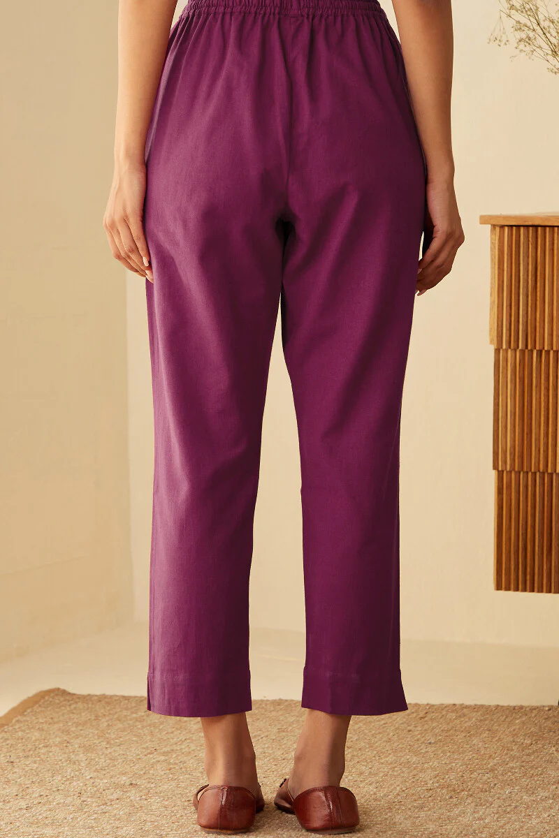 Gulbarg Magenta Narrow Pants - Image 5