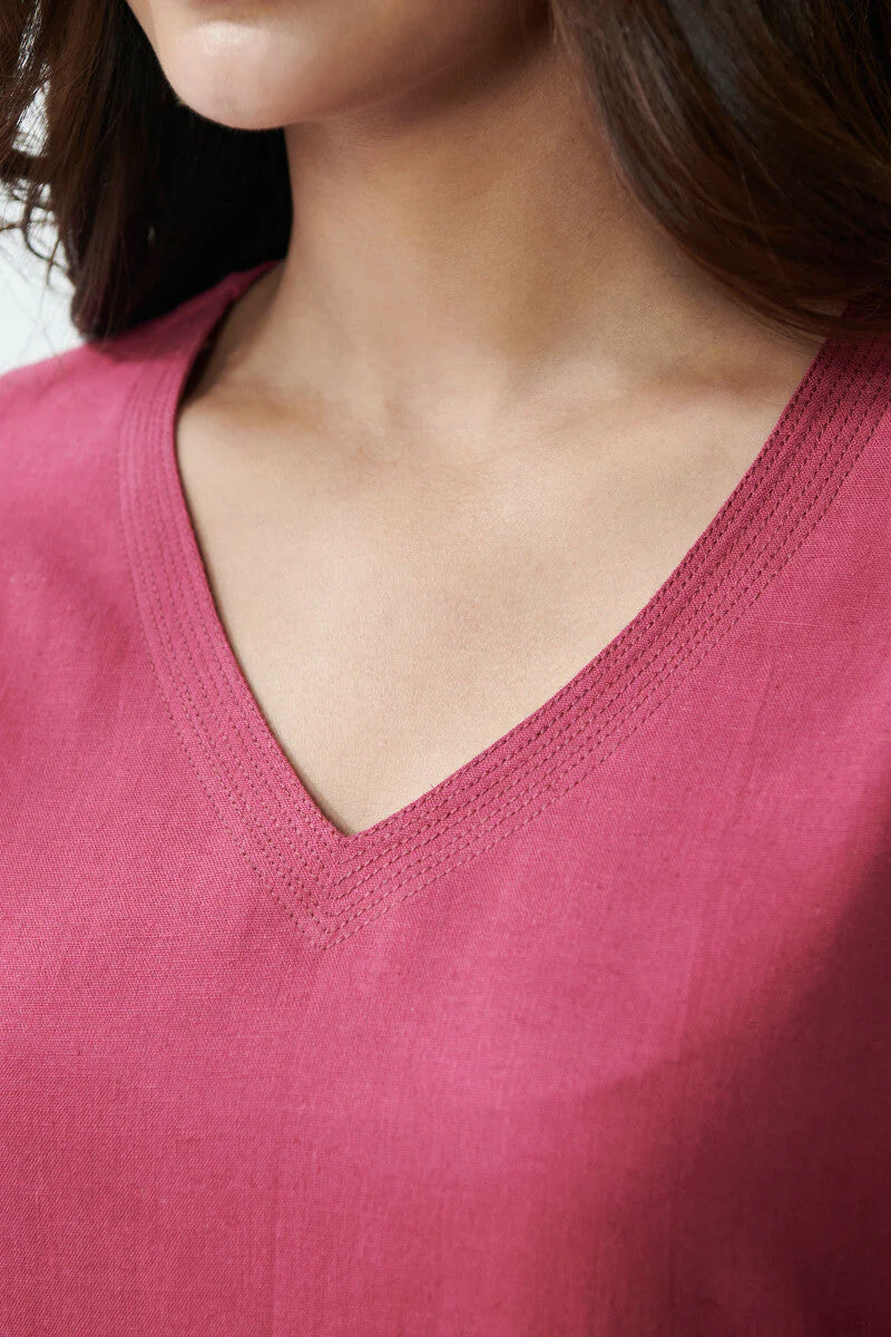 Gulbarg Maroon Kurta - Image 3